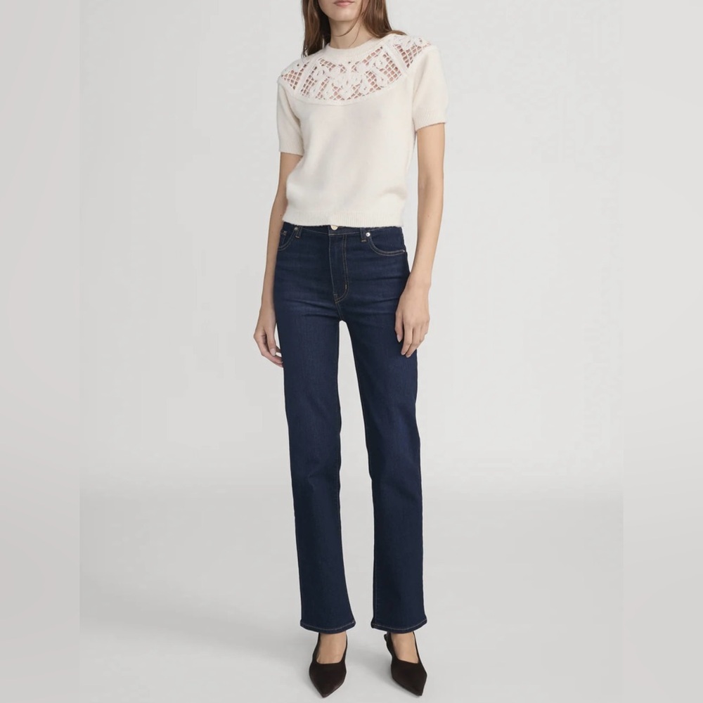 Frame Denim Women's Straight Leg Jeans - Dark Blue